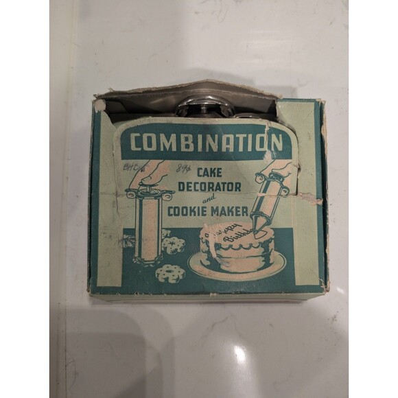 VINTAGE Jenkinson & CO COMBINATION CAKE DECORATOR & COOKIE MAKER - Picture 1 of 10
